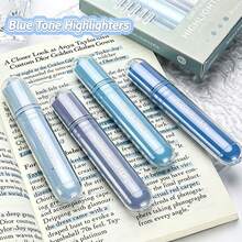 4-Color Gradient Eye-Protection Fluorescent Markers, Quick-Drying Non-Bleeding Highlighter Pens For Drawing And Doodling, Back To School Office Supplies, Ideal Holiday Gift - Multicolor - View 14