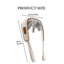 SOKANY [Simulated Manual Massage]Wireless Shoulder And Neck Massager, Multi-Function Massager For Neck/Shoulder/Calf, 6 Massage Heads, Bi-Directional Kneading + Heat Therapy, 45° Golden Angle, Removable And Washable Fabric Cover, Suitable For Gifts - Multicolor - View 4