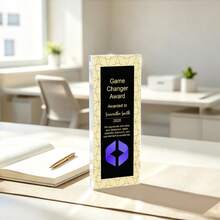 1pc Custom Presidents Club Award, Salesperson Of The Year Trophy, Custom Recognition Plaque With Logo, Personalized Acrylic Award - Multicolor - View 10