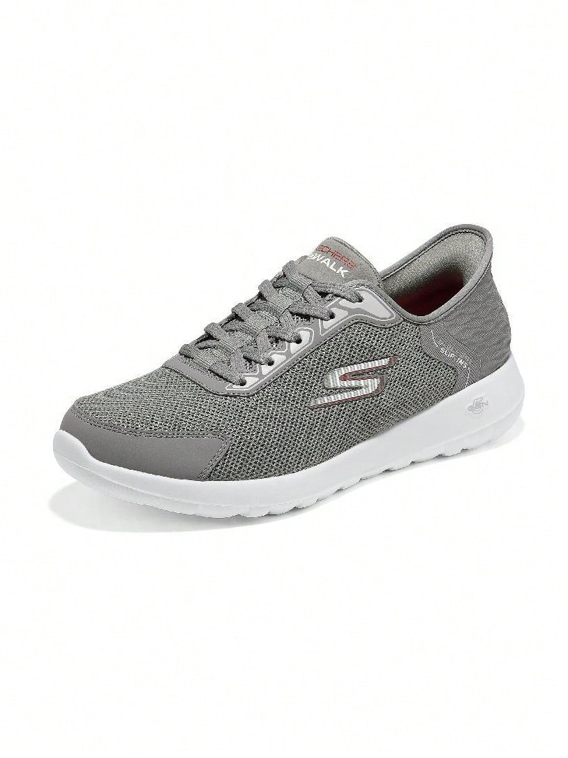 Skechers Sepatu Jalan Kasual Slip-On Bebas Genggam Seri GO WALK Pria - Dark Grey - View 1
