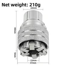 1PC/2PCS Universal Magic Socket Wrench Set, Adjustable Bi-Directional Rotation, 10-19mm Tool Steel Quenched Knurled Anti-Slip, Automotive Repair Furniture Hardware Installation Home Appliance Repair Car Repair Household Manual Socket Repair Tool - 1PC Adjustable Magic Sleeve - View 12