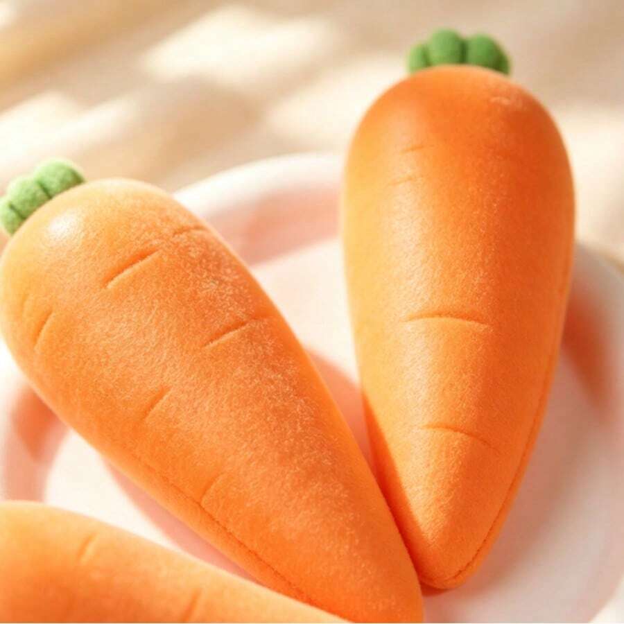 Tachimi 1pc Random Carrot Squishy Toy, Suitable For Teens And Adults, Squeezable, Stretchable, Twistable, Fun And Cute Holiday Gift For Birthday, Easter, Halloween, Christmas - Multicolor - View 1