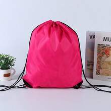 1pc Multicolor Waterproof Drawstring Backpack, Lightweight Polyester Fiber Sports Fitness Storage Bag, Portable Drawstring Storage Bag, Suitable For Fitness, Travel, Campus, Shopping, Outdoor Activities - Multicolor - View 9