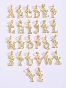 1pc Personalized Crown Letter & Colorful Flower Necklace Customized Alphabet Choker Kids Jewelry For Family Friends Birthday Gift For Girls Daily Wear - Gold - View 5