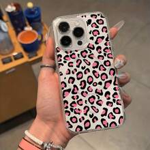 Handyhülle - Rosa Leoparden-Design Hülle, kompatibel mit kabellosem Laden, stoßfest und mit Magnet, für iPhone 17 Pro Max/17 Air/16/15/14 Plus/13/12/11 und Galaxy A56/A55/A54/A36/A35/A26/A25/A16/A15/A06/S25 Ultra/S24 Fe/S23 Plus/S22 - 1 Stück Bildfarbe - Übersicht 1
