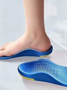 1 Pair Arch Support Pads/3D Arch Support Insoles, Deep Heel Cup Design Provides Stability; Unisex Arch Support Massage Insoles With Shock Absorption, Suitable For Running, Sports And Work Boots, Especially For Long-Term Standing Use. - Multicolor - View 4