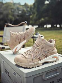 New Outdoor Utility Boots, Fashionable & Versatile Boots, Niche Design High-Top Men's Outdoor Sports Work Boots - Khaki - View 9
