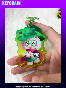 Game , Spamton, Tenna, Kris, Susie, Ralse, Berdly, Del-Turne, DELTARUN-Chapter5, 2D Flat Double-Sided Cartoon Character Pendant, Anime Game Merchandise - Partially Translucent - View 17