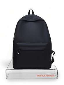 Mochila de nailon impermeable y resistente a las manchas, bolsillo de almacenamiento frontal de acceso rápido, apta para portátil de 14 pulgadas, para escuela secundaria, universidad, salidas góticas, fines de semana y recados - Multicolor - Ver 11