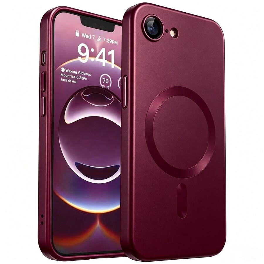 For Magnetic Wireless Charge Phone Case Compatible With Iphone 17 Pro Max 16 15 14 13 12 11 Pro Plus 17e Case Camera Back Cover