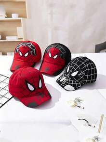Disney Spider-Man Baseball Cap, One-Piece Adjustable Quick-Release Sun Hat, Unisex Casual Street Style Hat, Breathable Comfortable All-Season Outdoor Sports Cap With Spider Web Pattern, Suitable For Daily Wear, Travel And Street Fashion - A - View 1
