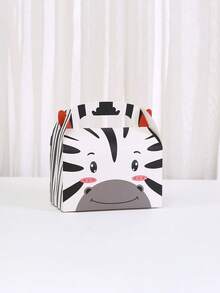 12pcs Zoo Theme Animal Head Gift Box, Cute Jungle Animal Party Style, Suitable For Jungle Zoo Theme Birthday Party, Birthday Party, Party Favor Packaging - Multiple Styles - View 6