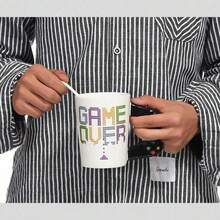 400ml Funny Gamepad Ceramic Mugs With Handle Tea Cups Cafe Mug Creative Game Pattern Cups Fashion Novelty Gifts - White - View 5