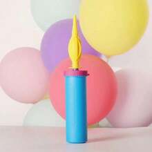 4pcs/1pc,Macaron Multi-Color Dual-Way Air Pump (Random Color), Hand-Push Portable Air Pump, Convenient Inflation Tool For Party Decoration And Home Use, Efficiently Assists Balloon Inflation, Suitable For Party Preparation, Home Inflation, Scene Decoration - A - View 5