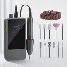 ICEWLESS Professional Electric Nail Drill Set, Portable Rechargeable Nail File, Multi-Function Grinding Head Set, Home Salon-Grade Nail Care, 1800mAh - Multicolor - View 13