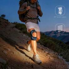 Patellar Tendon Support Strap, Unisex Knee Brace, Black | Open Patella | Gel Pad With Lateral Support | Suitable For Running, Hiking And Fitness Workouts - Multicolor - View 7