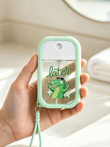 Portable Card Spray Bottle With Cute Crocodile Pattern Decoration, Perfume, Hand Sanitizer And Cosmetic Hook, Fits In Bag, Suitable For Work, Shopping, Travel, Carrying Around, Perfect Gift For Living Room, Bedroom, Bathroom, Travel Accessories, Wedding, Party, Birthday, Back To School, Beach, Seaside, Vacation, Mother's Day, Summer, New Year, Ramadan, Eid, Valentine's Day, School Season, Teacher's Day - Multicolor - View 2