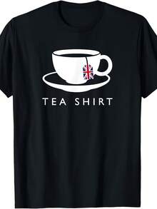 I Love English Tea UK Flag Fun Novelty Souvenir Memorabilia T-Shirt - 款式 - 查看 1