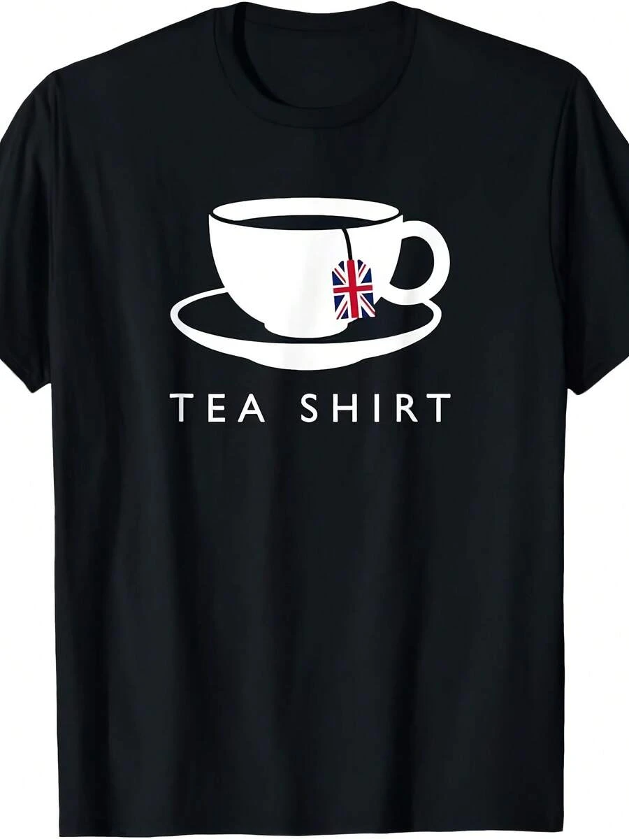 I Love English Tea UK Flag Fun Novelty Souvenir Memorabilia T-Shirt - 款式 - 查看 1