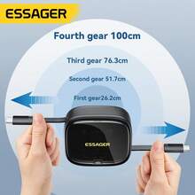 Essager OTG USB Type C 轉 Type C 60W Mini IP 儲存盒充電數據線 1M 480Mbps - 黑色 - 查看 5