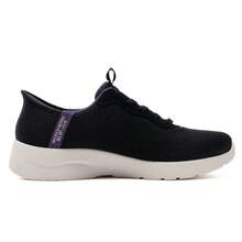 Skechers Women's Slip-Ins Hands-Free Slip-On Casual Walking Shoes Breathable Lightweight Cushioned Sneakers - Black - View 3