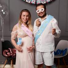 2 st band för blivande mamma och pappa, jul - Flerfärgad - Visa 4