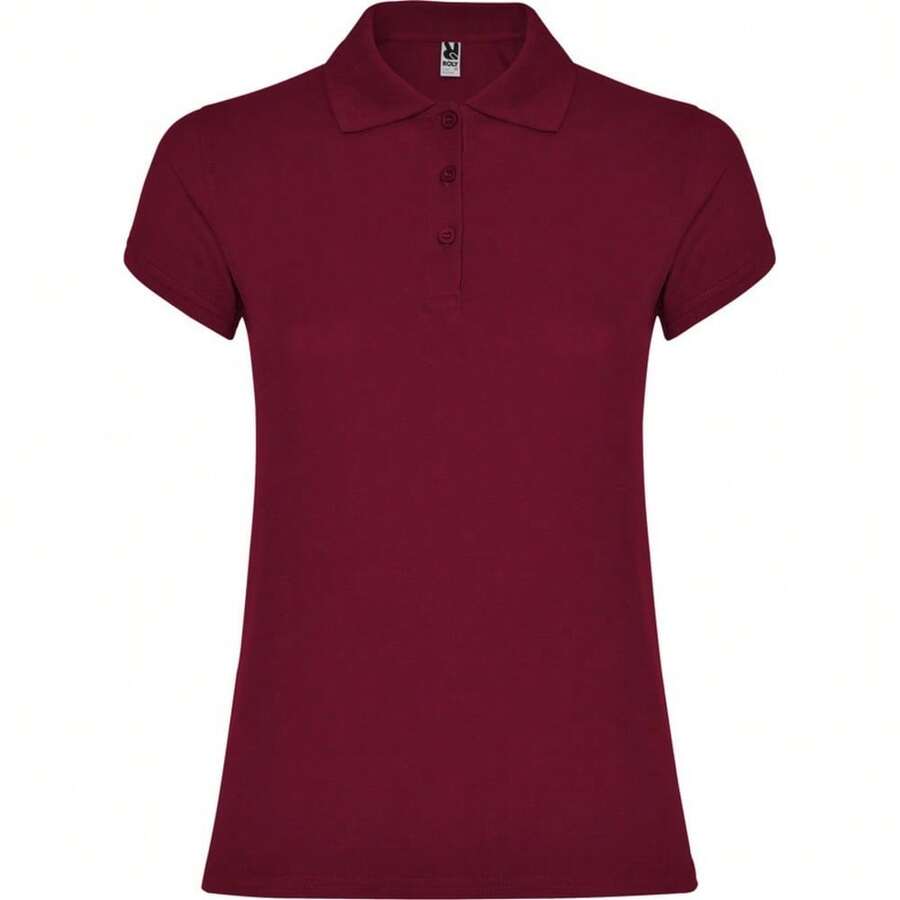 Roly Womens/Ladies Star Polo Shirt - Garnet Red - View 1