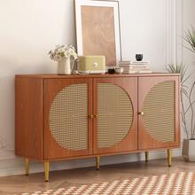 Sideboard Brown 129.8 X 40 X 76 Cm - Walnut - 查看 7