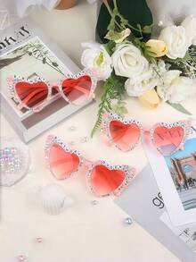 1pc Women's Birthday Glasses - "Birthday Queen" Birthday Glasses, Suitable For Birthday Party Gift Accessories And Party Favors - Pink - View 7