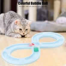 Interactive Cat Turntable Toy - Specially Designed For Indoor Play And Kitten Entertainment With Unique Track, Made Of Durable Plastic Material - Multicolor - View 10