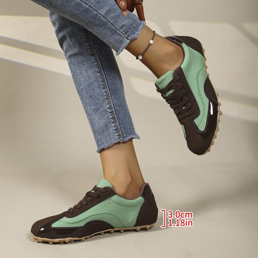 1 Pair Women's Road Running Shoes, Casual Sports Shoes, Lightweight & Comfortable Outdoor Travel Walking Shoes, 2026 Spring/Summer New Lightweight Mesh Breathable Travel Shoes, Popular Versatile Running Sneakers - Brown - View 1