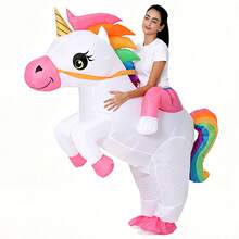 Inflatable Unicorn Costume Adult Rainbow Costumes For Wommen Men Adult Carnival Mascot Purim Cosplay - Unicorn - View 6
