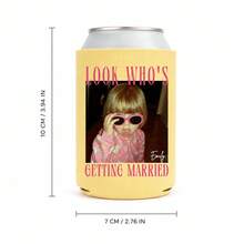 1個個性化婚禮易開罐保冷套，可客製照片與姓名，Look Who's Getting Married 飲料杯套，婚禮派對伴手禮 - 彩色 - 查看 13