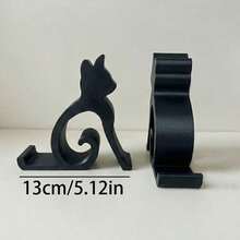 Cat Phone Stand, Suitable For All Phones And Tablets, For Bed, Office And Car Use, Cute Cat Design, Hands-Free Video Calls, Essential For Pet Lovers, Fun Cat-Shaped Phone Holder - A - View 7