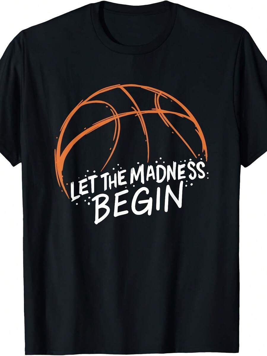 Let The Madness Begin I Funny Basketball Season T-Shirt - 款式 - 查看 1