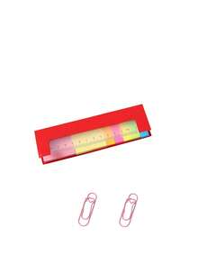 Colorful Index Tabs, Eye-Catching Marker Stickers With Ruler Scale, Sticky Notes With Ruler Scale Page Labels, Student Index Tabs With Ruler Scale, Office Planner Page Marker Stickers, Sticky Notes, Index Tabs, Page Markers, Bookmarks, Memo Labels, Divider Stickers, University Notebook Classification Scale Labels, Student Stationery, Office Supplies, Back To School, Notebook Accessories, Planner/Diary Labels, Back To School Gifts, Teacher's Day Gifts - Multicolor - View 14