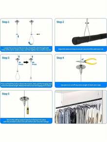1pc 3 Meters Adjustable Ceiling Mount Bracket, Suitable For Curved Ceiling Installation Of Shower Curtain Rods, L-Shaped And Straight Shower Curtain Rods, Sturdy Rust-Proof Support (Prevents Sagging) - A-Silver - View 6