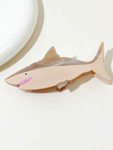 1pc Creative Shark & Grouper Shaped Hair Clip, Unique Ocean Style Women's Updo Hair Accessory - Multicolor - View 20