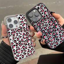 Handyhülle - Rosa Leoparden-Design Hülle, kompatibel mit kabellosem Laden, stoßfest und mit Magnet, für iPhone 17 Pro Max/17 Air/16/15/14 Plus/13/12/11 und Galaxy A56/A55/A54/A36/A35/A26/A25/A16/A15/A06/S25 Ultra/S24 Fe/S23 Plus/S22 - 1 Stück Bildfarbe - Übersicht 10