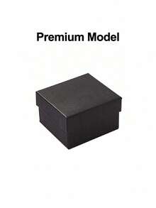 Black High-End Matte Watch Jewelry Storage Box Gift Set, Includes Sponge, Unisex, Light-Absorbing Velvet Sponge Spring Box, Black Watch Gift Box, Elegant Packaging Box, Great Gift, Harajuku Style Fashion Watch Gift Box, Student Gift Watch Box, Watch Storage Box, Bracelet Watch Prayer Beads Storage Box - Multicolor - View 15