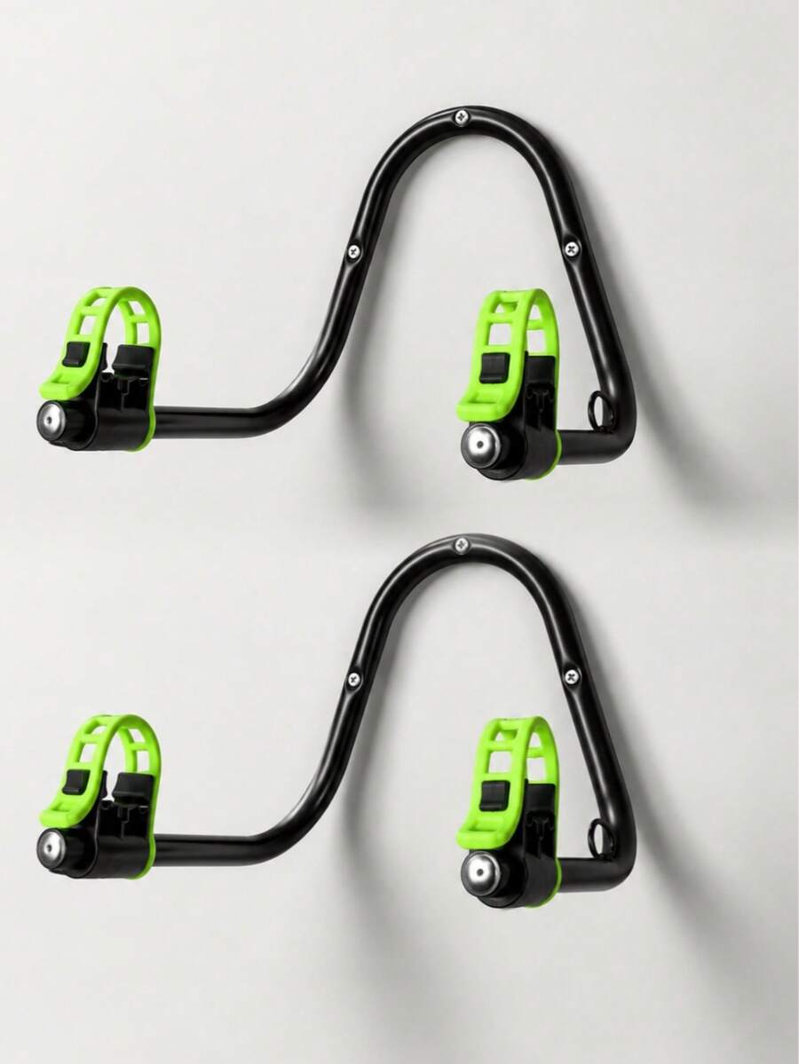 Suporte Horizontal de Parede para 2 Bicicletas - Preto - Visão 1