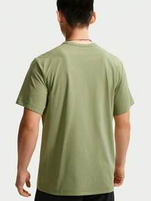 Nike Men's AS M NK DF UV HYVERSE TOP FLD Short Sleeve Knit Collarless T-Shirt TIM3596-377 - Green - View 2