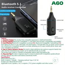 KZ Penerima/Pemancar Audio Bluetooth 5.4 2-in-1, Adaptor Nirkabel Stereo HiFi dengan Port AUX 3.5mm dan Mikrofon, Bebas Genggam untuk Mobil, Pesawat, TV, PC, Speaker - Hitam - View 18