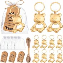 4/6/9/10/12/15 Peças Conjunto de Abridor de Mamadeira de Bebê Urso & Acessórios | Presente de Agradecimento Perfeito para Convidados de Festa de Mães Grávidas | Caixa de Presente Prática, Fofa e Memorável - A - Visão 2