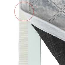 1PC White Winter Warm Window Curtain, Windproof Cold-Proof Thermal Insulation Thickened Quilted Film Window Seal For Bedroom - White - View 10