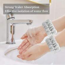 Moisture-Proof Sweat Absorbing Wristband For Exercise And Face Washing - Multicolor - View 2