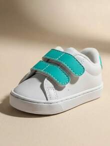MT Mania de Tenis Tênis Infantil Casual Branco com Verde Água Unissex Fechamento em  Confortável Antiderrapante - Verde - Visão 3