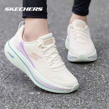 Skechers Sepatu Lari Wanita GO RUN Consistent 2.0: Dukungan Stabil, Bantalan, Jaring Bernapas, Tahan Torsi, dan Anti Selip - Putih, hijau muda, ungu - View 2