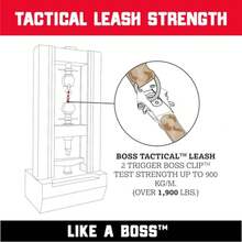 Boss Dog Tactical Leash, Black Camo, 4 FT - Black Camo - View 5