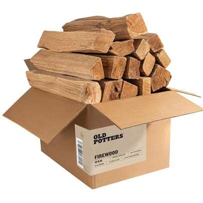 Old Potter Kiln Dried Firewood, ~1.5 Cu Ft ~ 38-45 Lbs, For , Firepits And Fireplaces Or Cooking, 16 Inch Logs, Oak